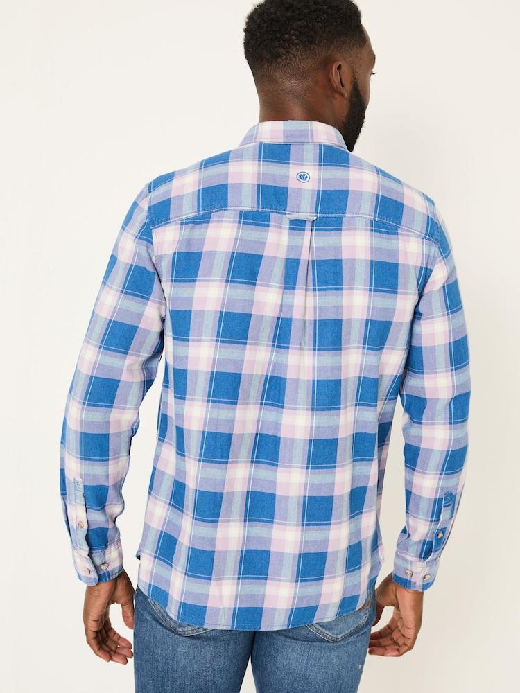 Fat Face Lilac Purple Long Sleeve Mead Check Shirt