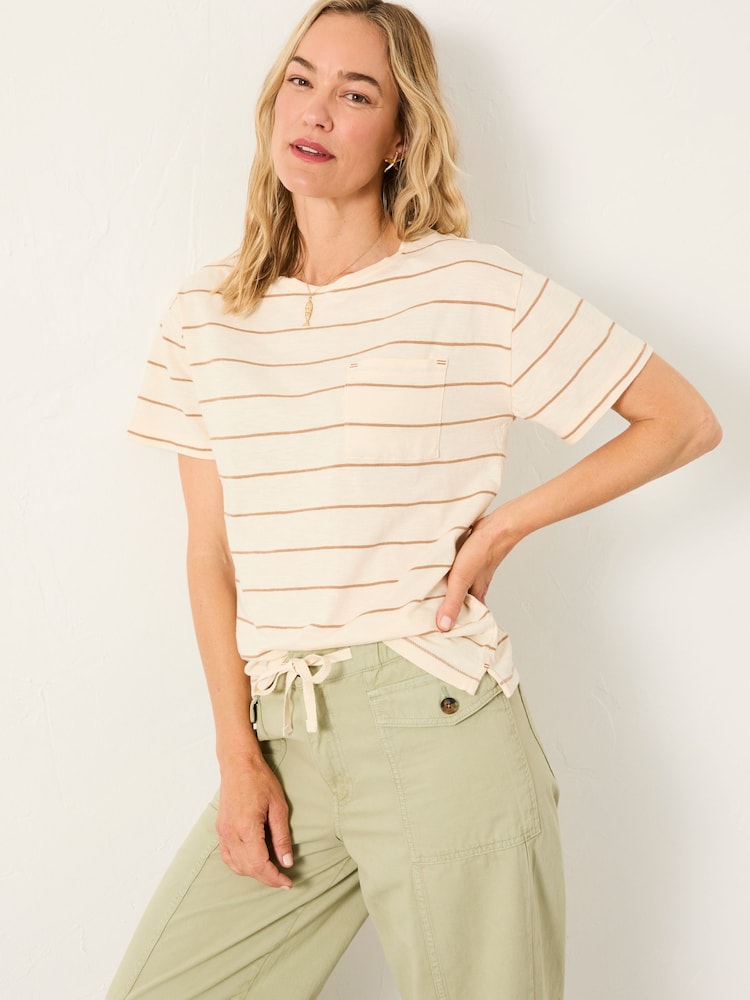 Fat Face Lily Ivory Stripe T Shirt
