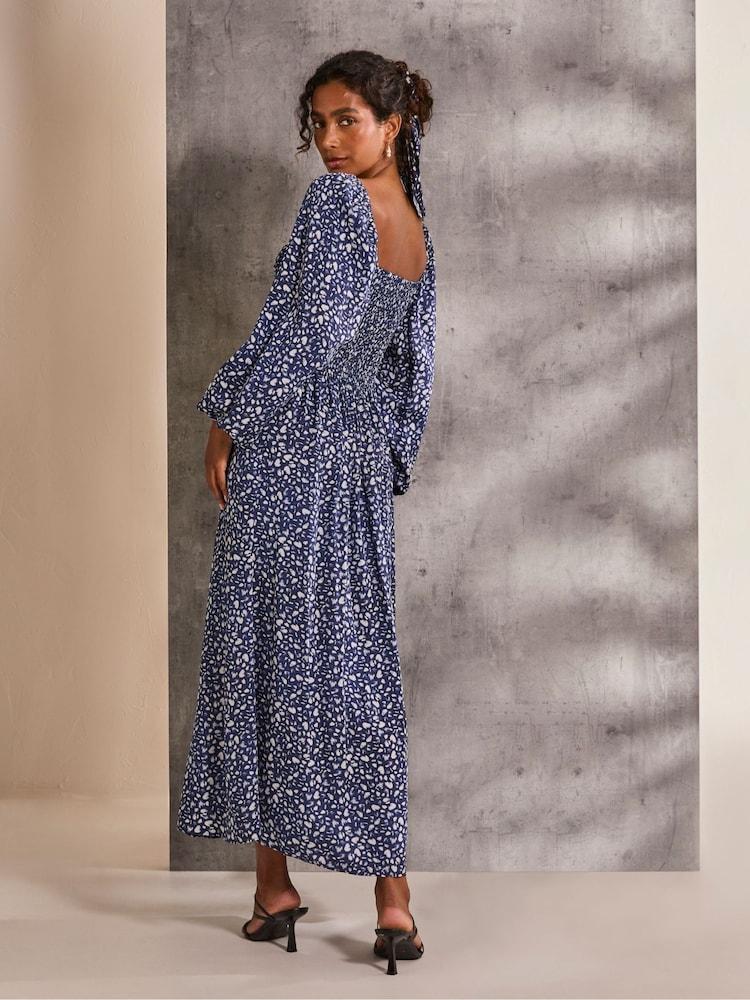 Fat Face Lola Blue Mark Maker Midi Dress