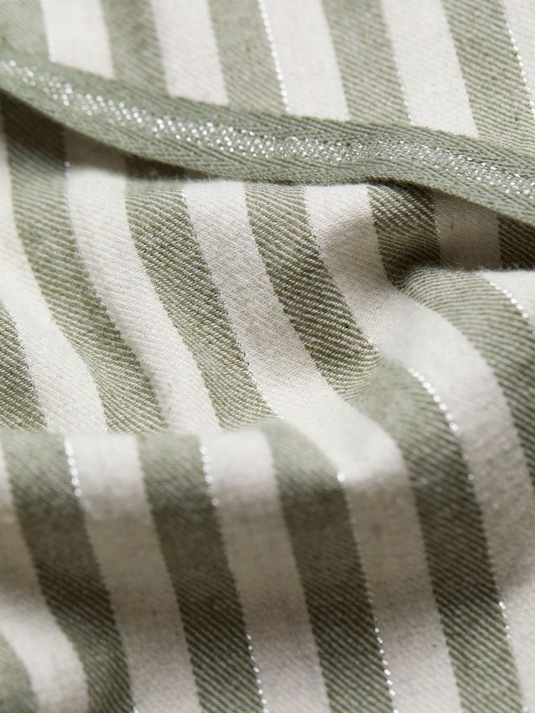 fat face Lola Green Metallic Stripe Pyjama Bottoms