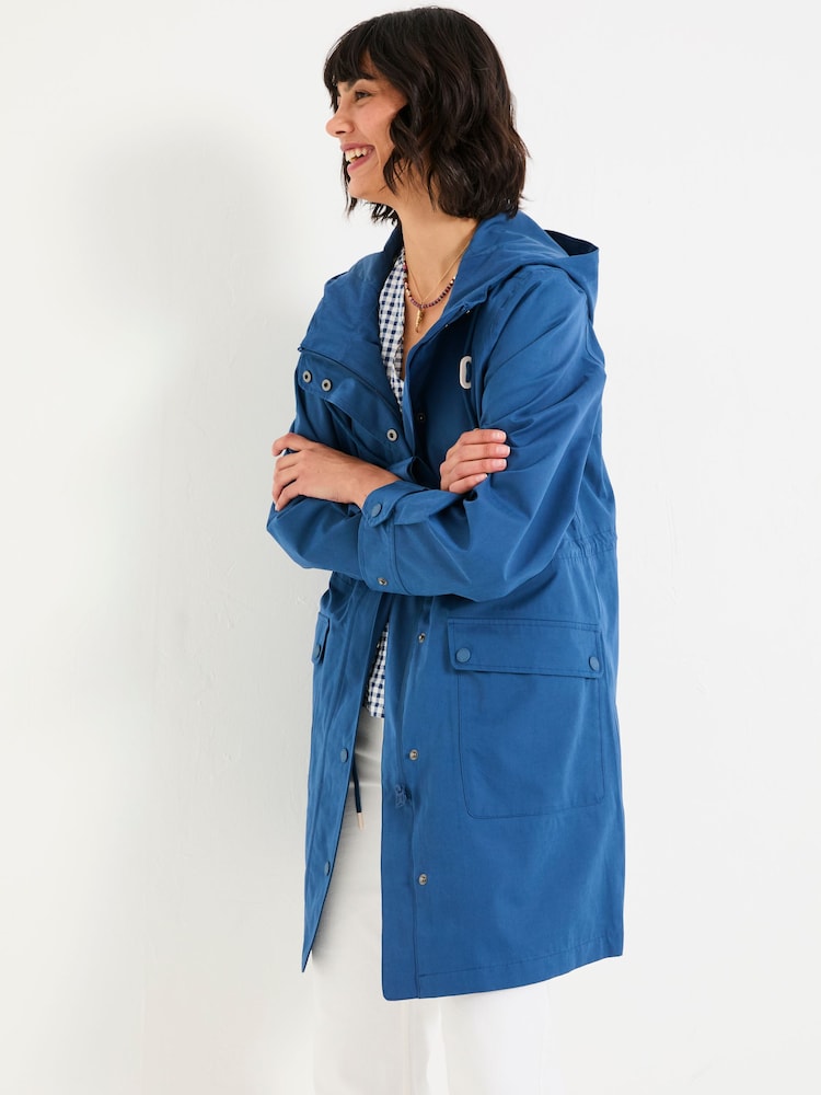 Fat Face Lola Navy Lola Waterproof Long Coat
