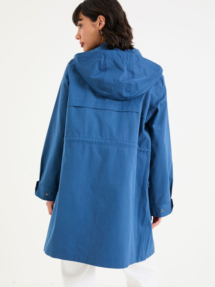 Fat Face Lola Navy Lola Waterproof Long Coat