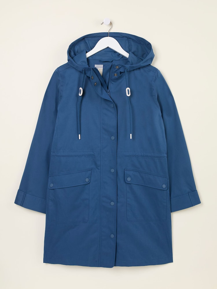 fat face Lola Navy Lola Waterproof Long Coat