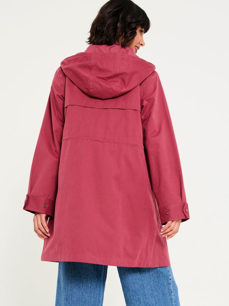 Fat Face Lola Rose Pink Lola Waterproof Long Coat