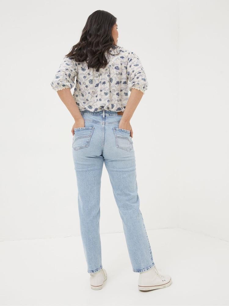 Fat Face Ludlow Blue Boyfriend Jeans