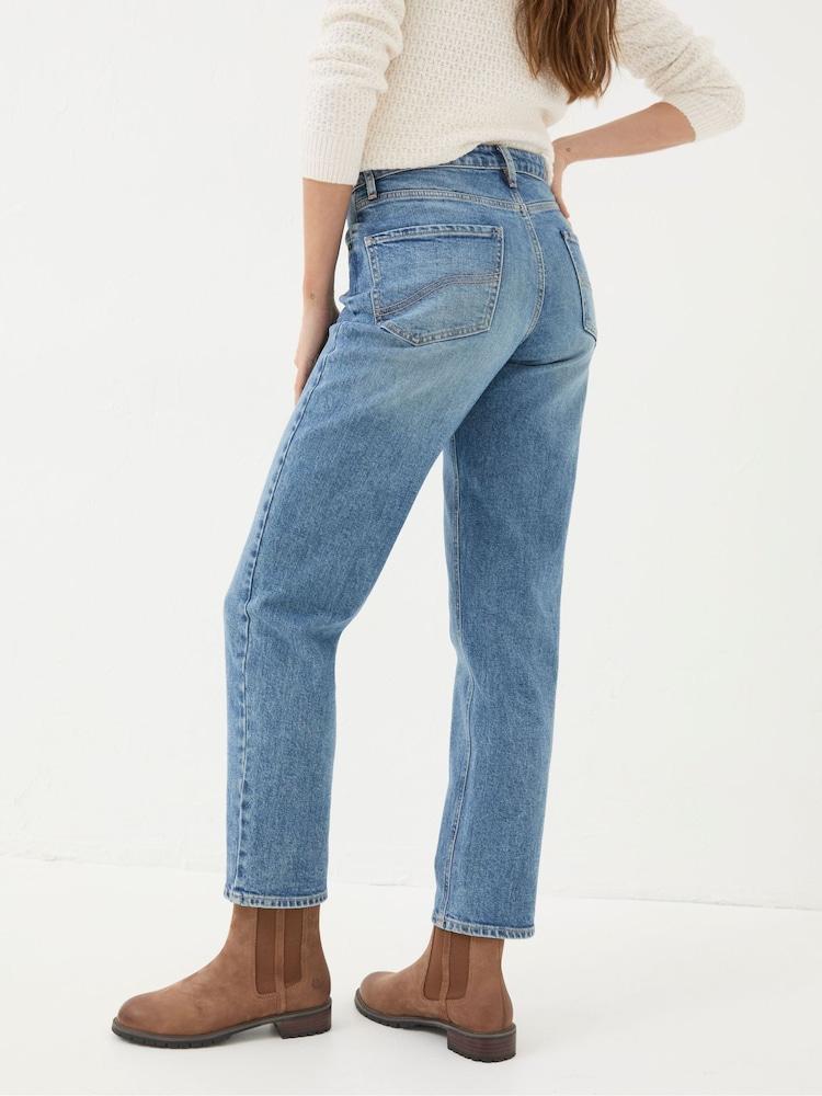 Fat Face Ludlow Blue Denim Boyfriend Jeans