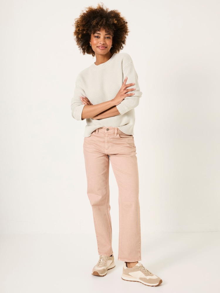 Fat Face Ludlow Pink Boyfriend Jeans