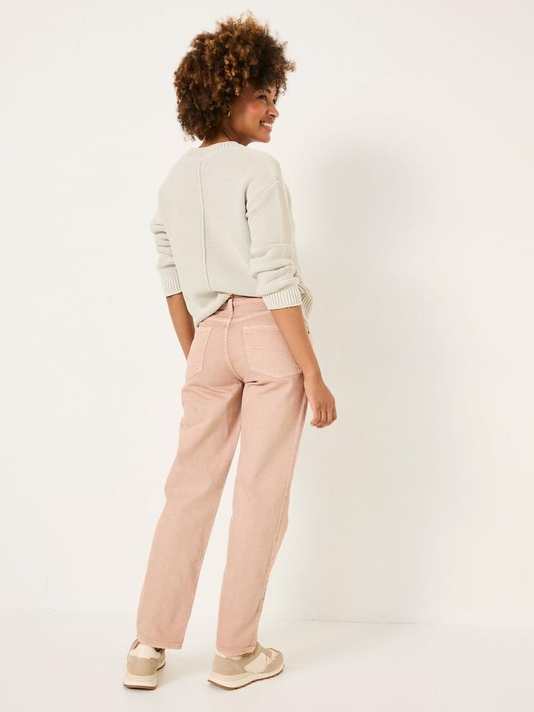 Fat Face Ludlow Pink Boyfriend Jeans