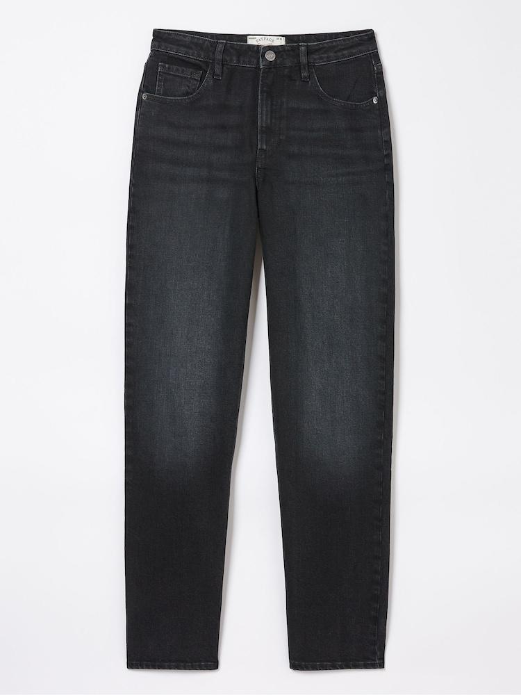fat face Ludlow Washed Black Boyfriend Jeans