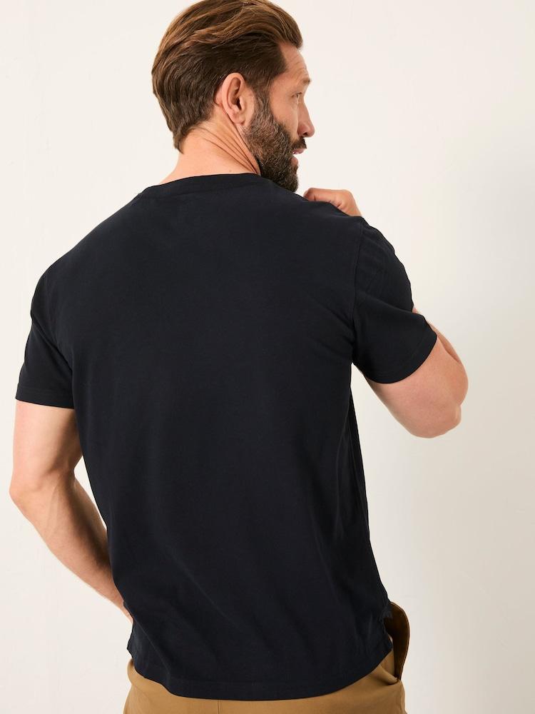 Fat Face Lulworth Black Short Sleeve T-Shirt