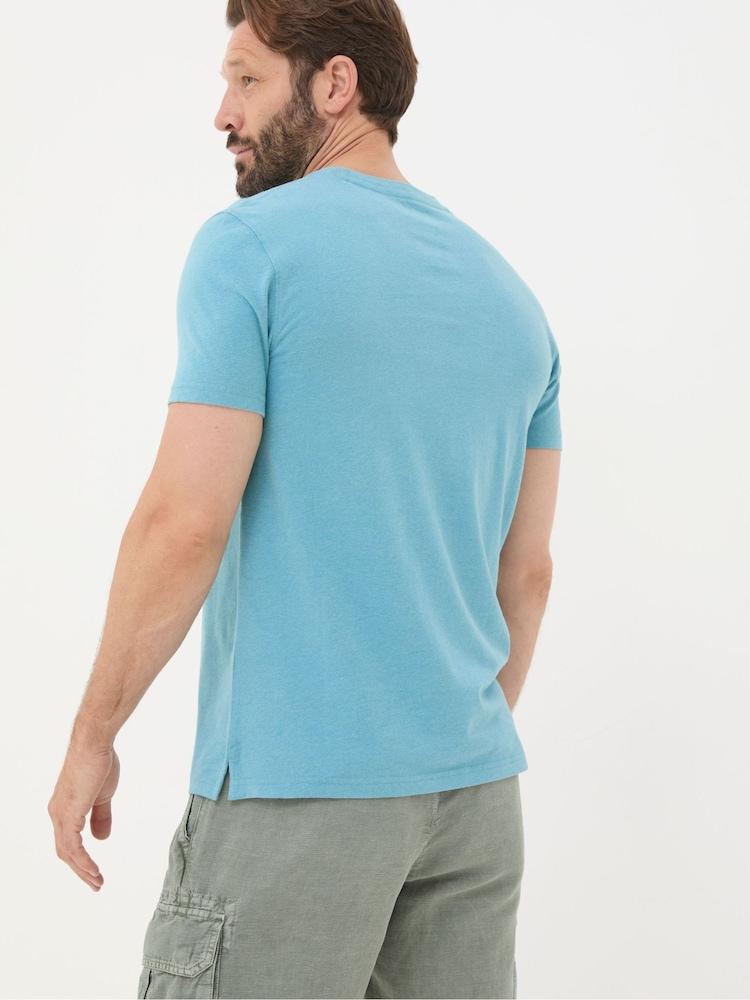 Fat Face Lulworth Blue Crew T-Shirt