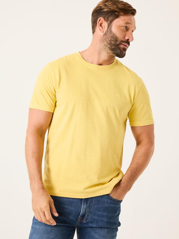 Fat Face Lulworth Light Yellow T-Shirt