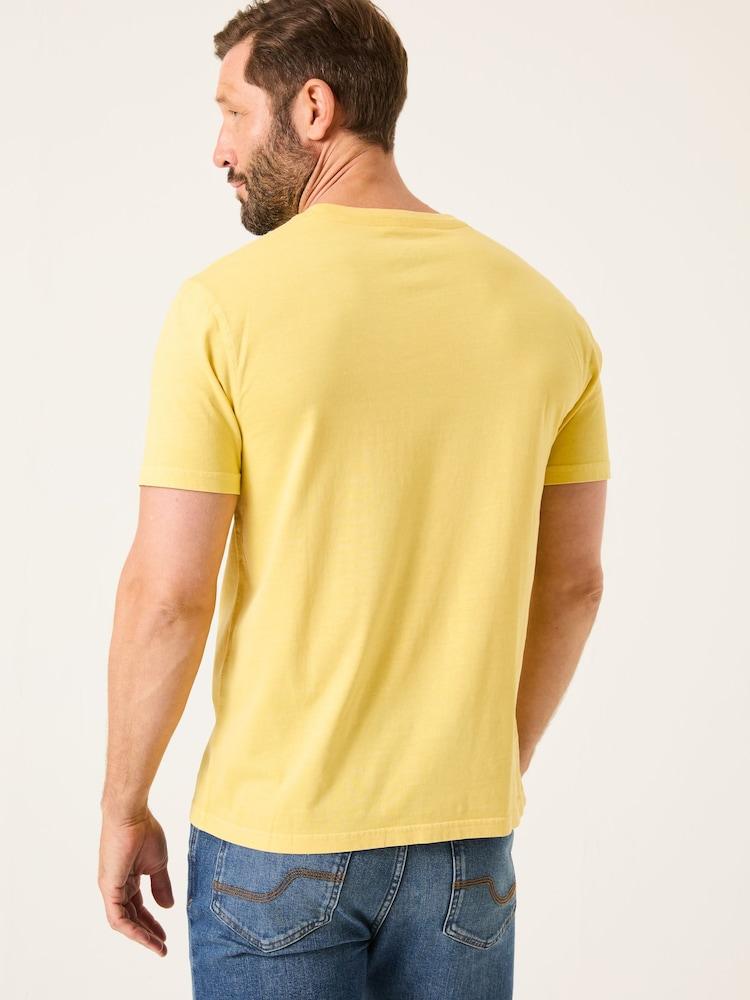 Fat Face Lulworth Light Yellow T-Shirt