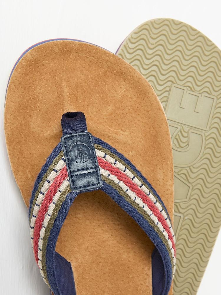 Fat Face Lulworth Tan Brown Flip Flops