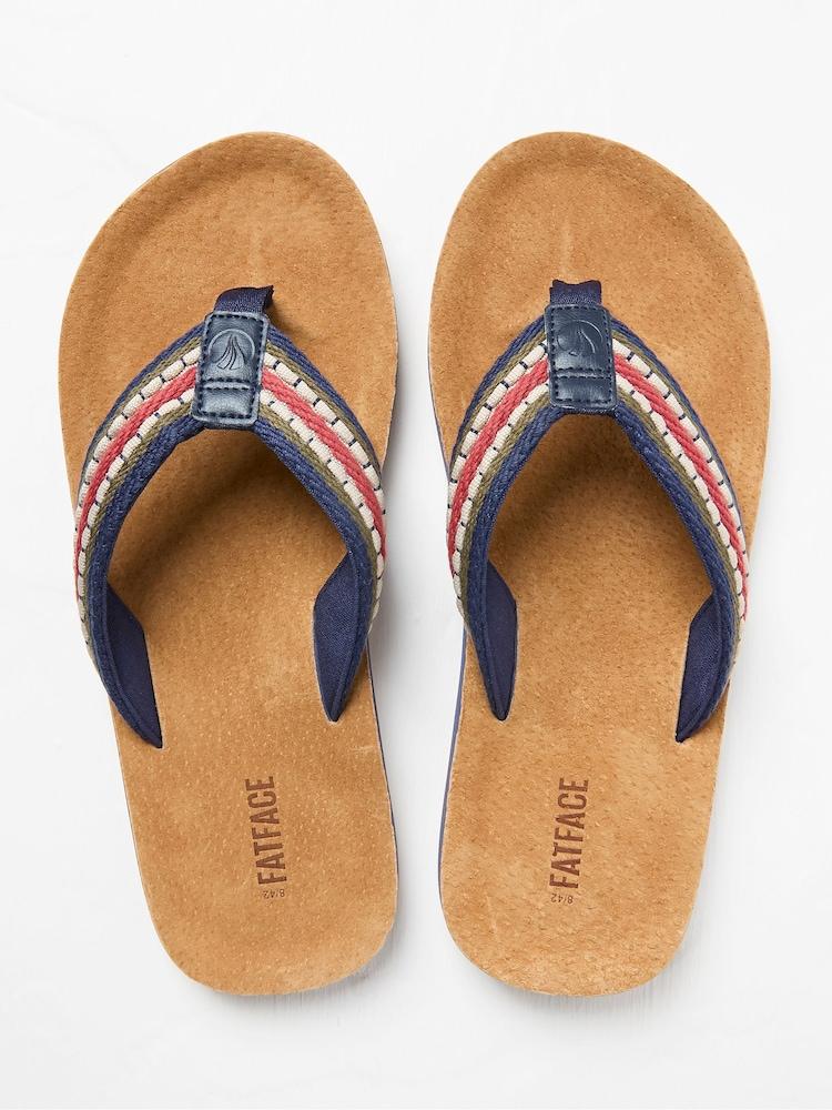 fat face Lulworth Tan Brown Flip Flops