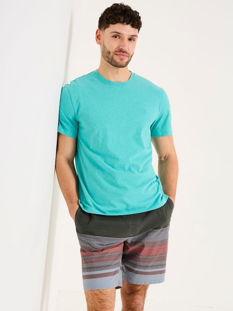 Fat Face Lulworth Turquoise Blue T-Shirt