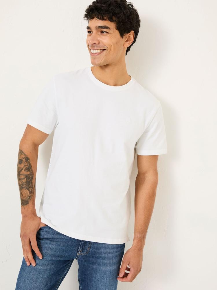 Fat Face Lulworth White Short Sleeve T-Shirt