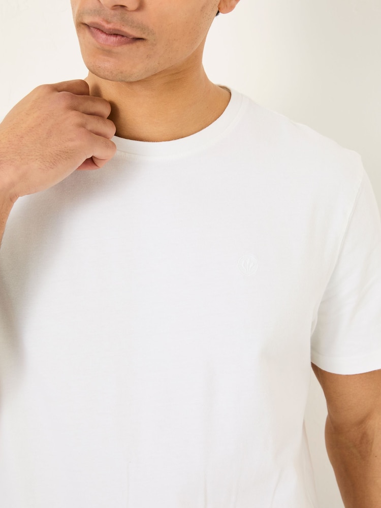 fat face Lulworth White Short Sleeve T-Shirt