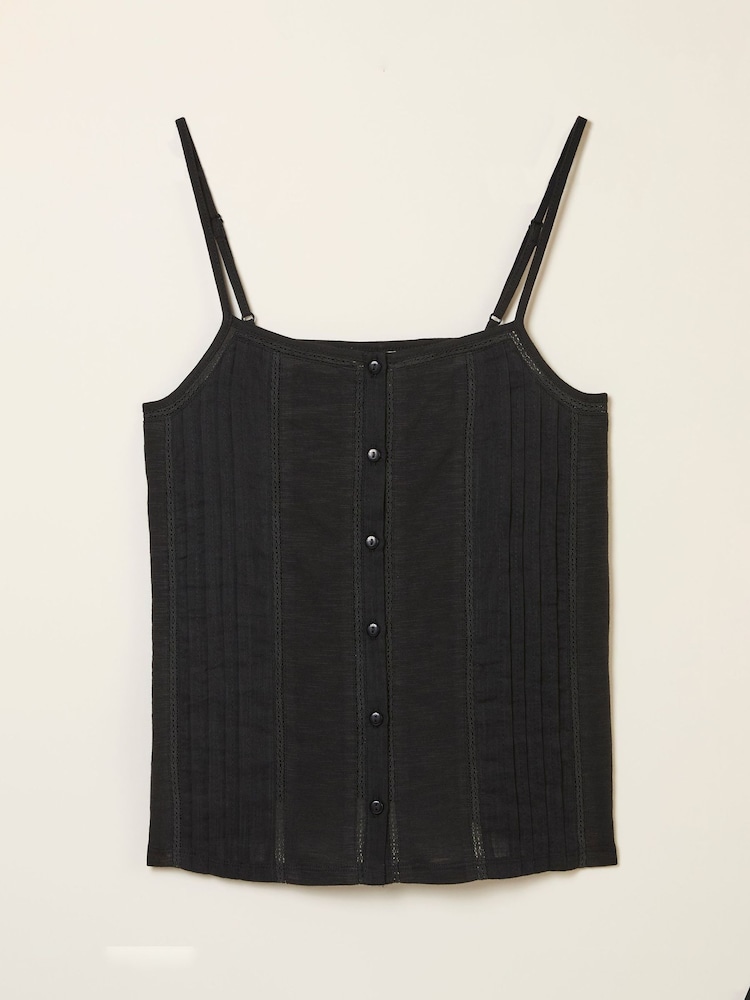 fat face Luna Black Cami Top