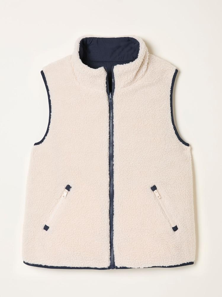 fat face Luna Navy Reversible Gilet