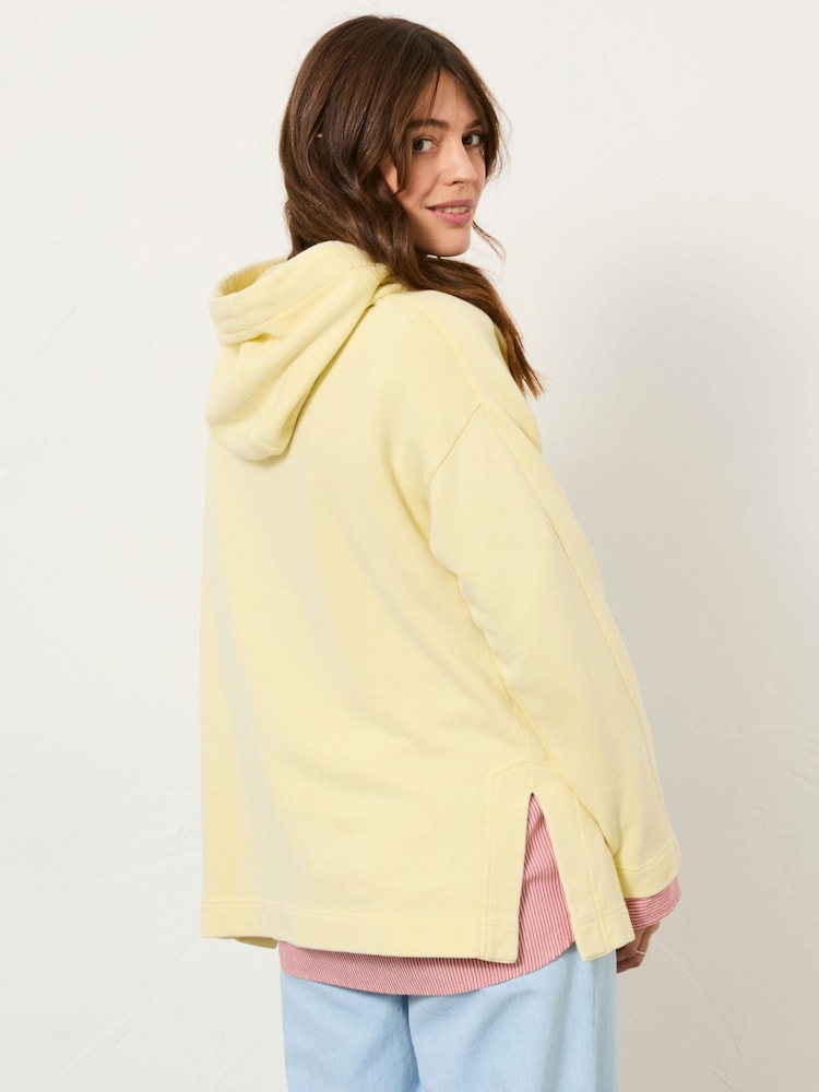 Fat Face Luna Yellow 100% Cotton Hoodie