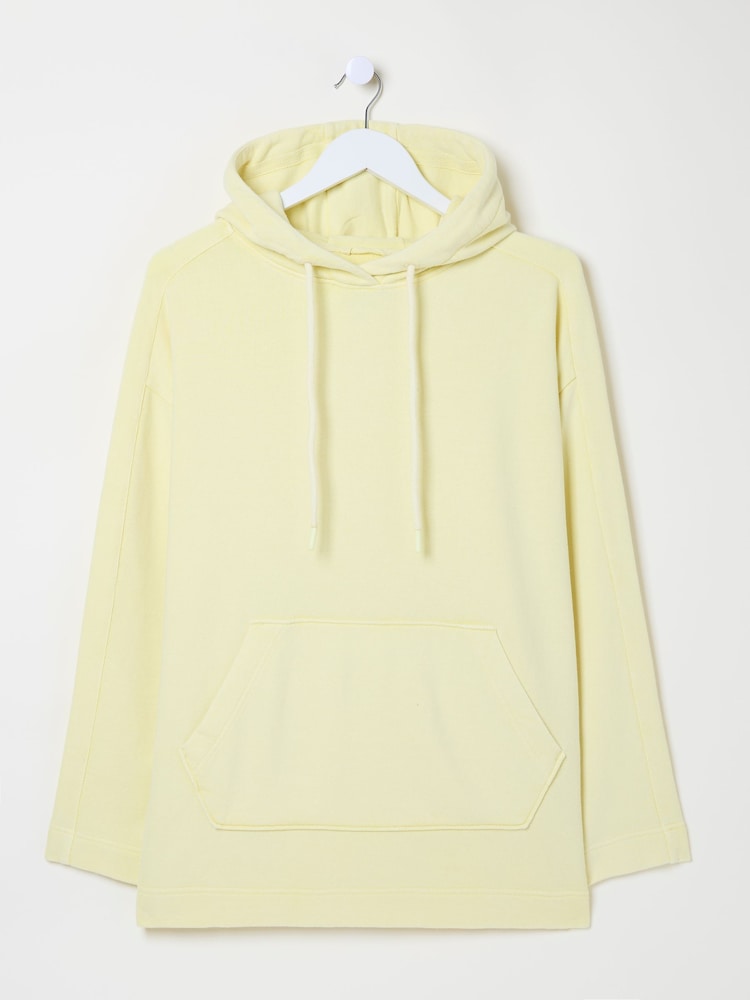 fat face Luna Yellow 100% Cotton Hoodie