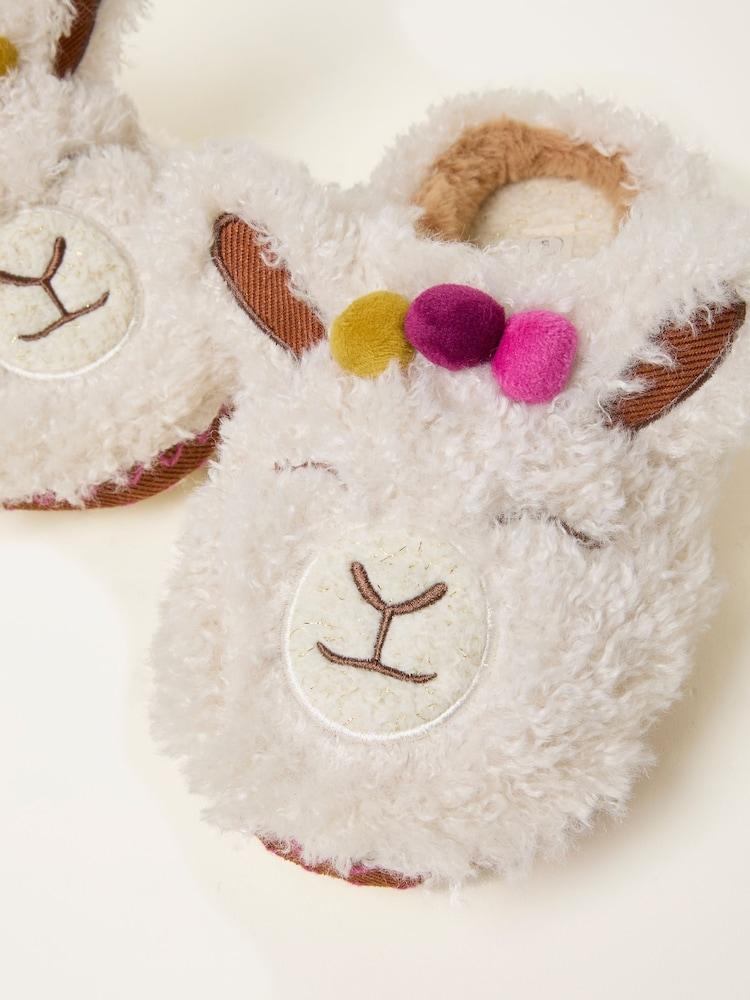 fat face Lydia Ivory Llama Slipper