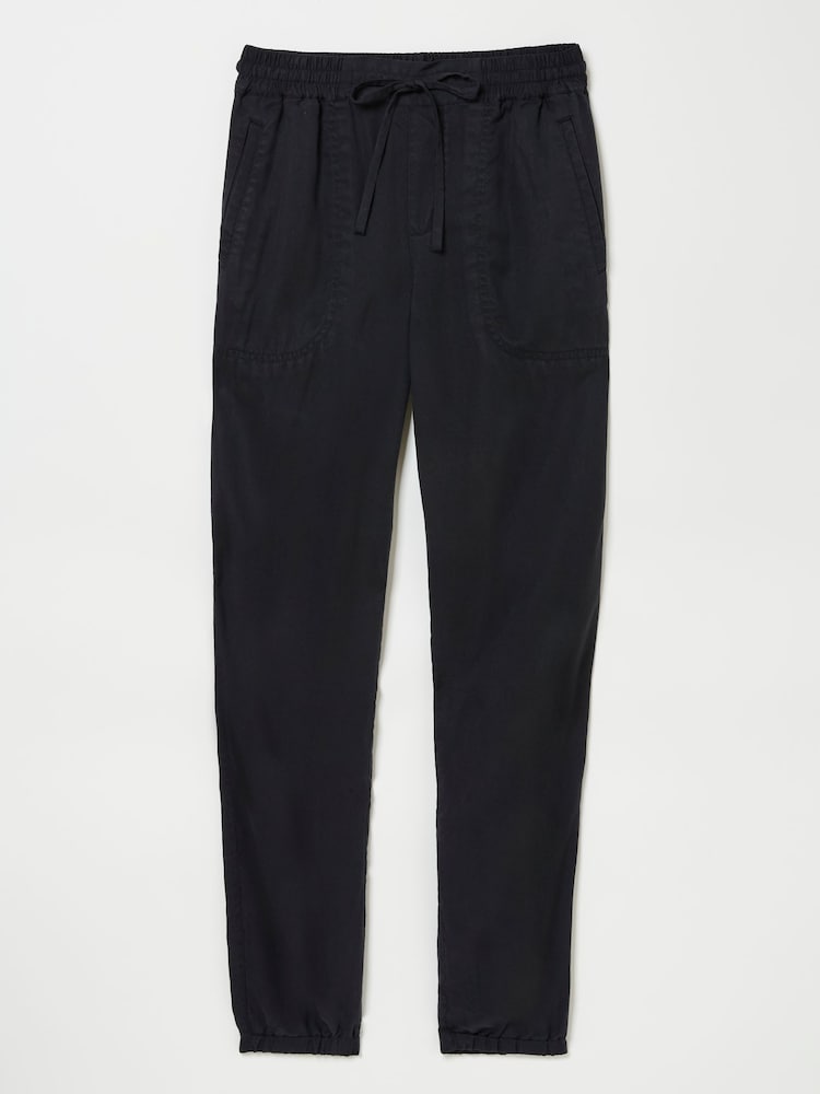 fat face Lyme Black Cuffed Joggers