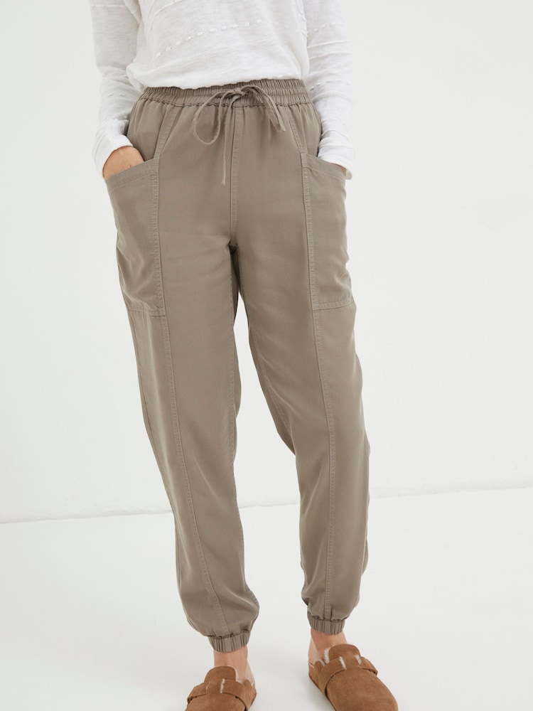 Fat Face Lyme Brown Cargo Cuffed Joggers