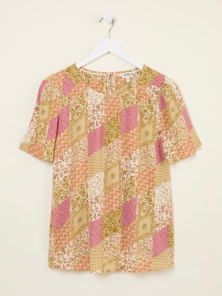 fat face Lyndy Multi Air Patchwork Blouse
