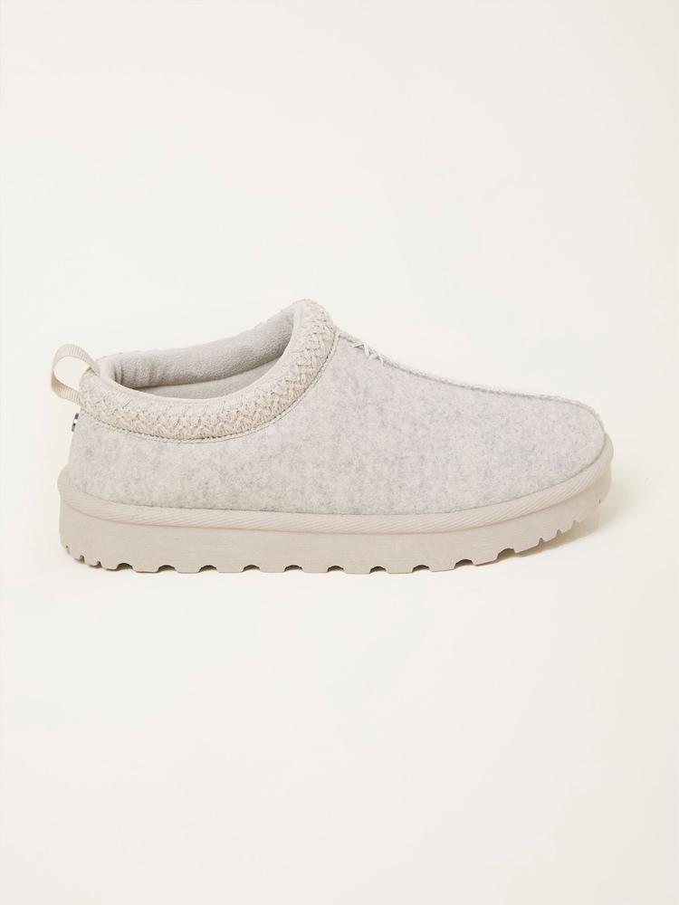Fat Face Lyra Grey Felt Mule Slipper