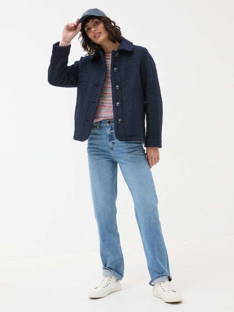 Fat Face Mae Blue Short Jacket