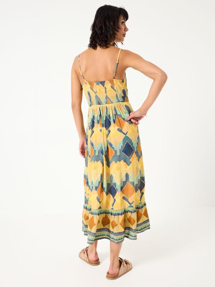 Fat Face Mae Multi Abstract Midi Dress