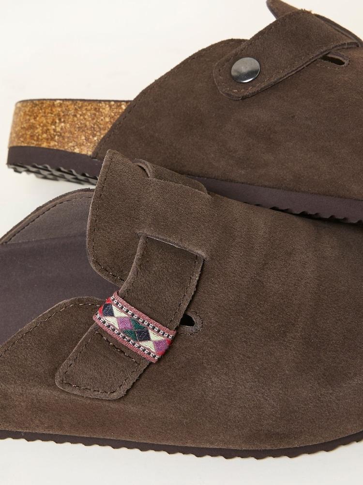 Fat Face Maisie Chocolate Brown House Shoe