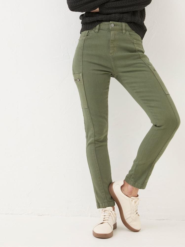 Fat Face Malvern Green Cargo Trousers