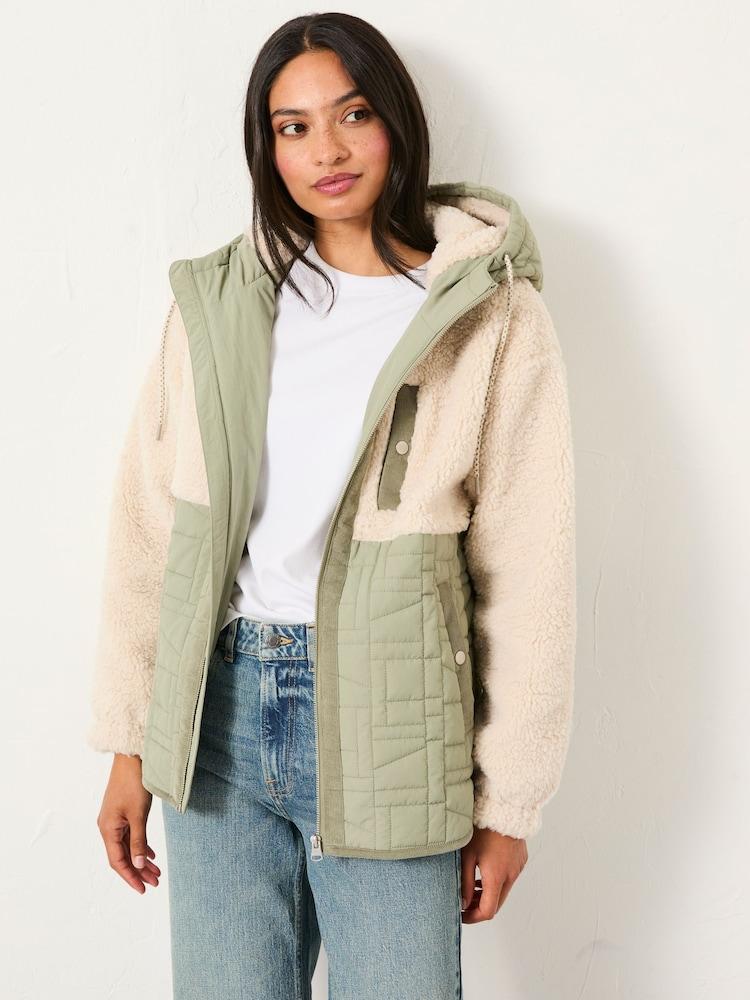 Fat Face Maple Light Green Fleece