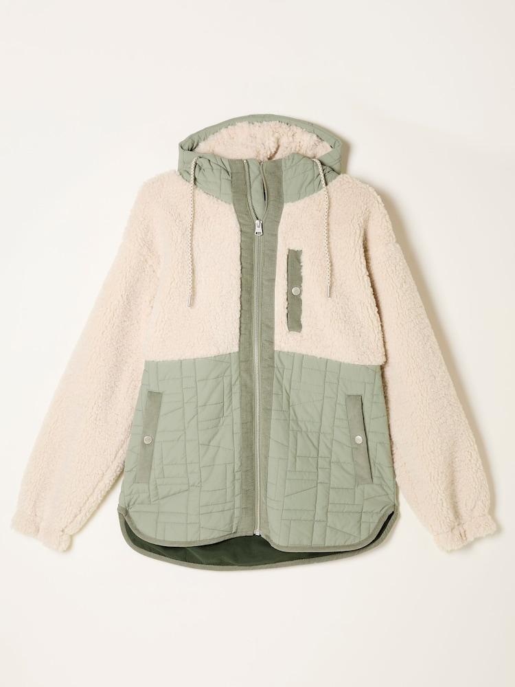 fat face Maple Light Green Fleece