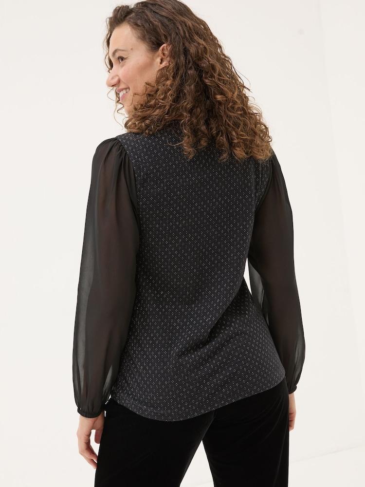 Fat Face Margot Black Top