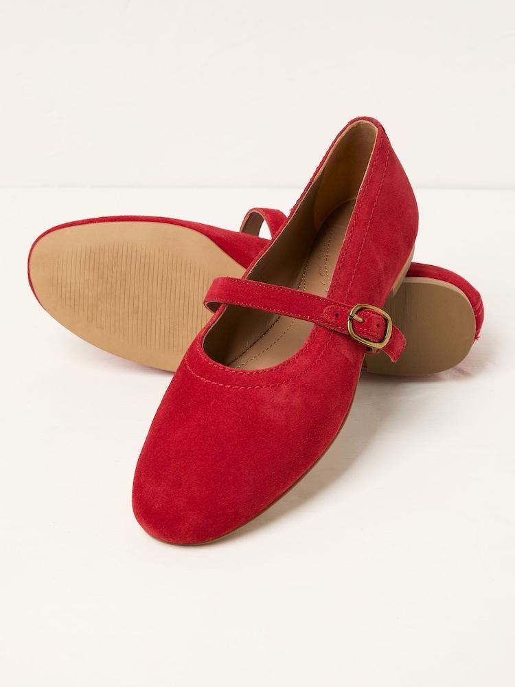 fat face Mary Jane Red Pumps