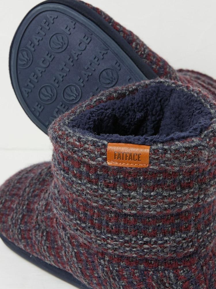 Fat Face Matthew Navy Knit Boots