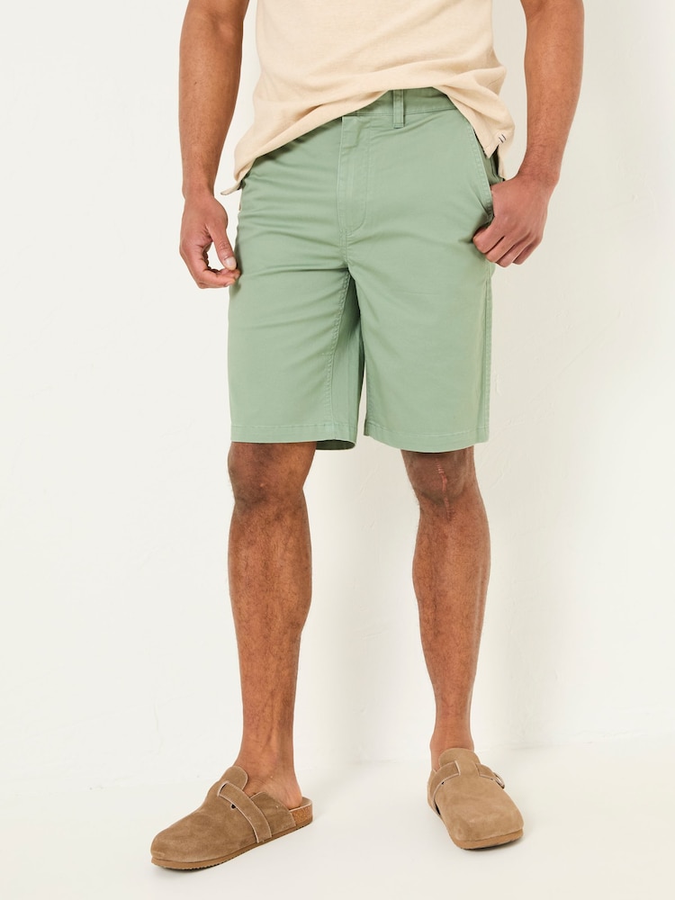 Fat Face Mawes Green Chino Shorts