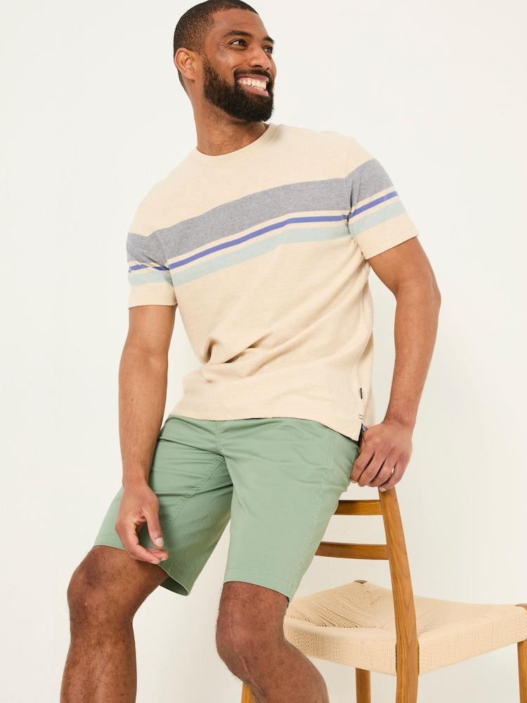Fat Face Mawes Green Chino Shorts