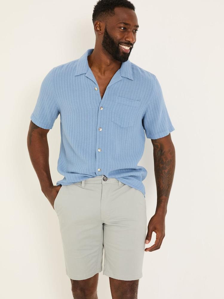 Fat Face Mawes Light Grey Chino Shorts