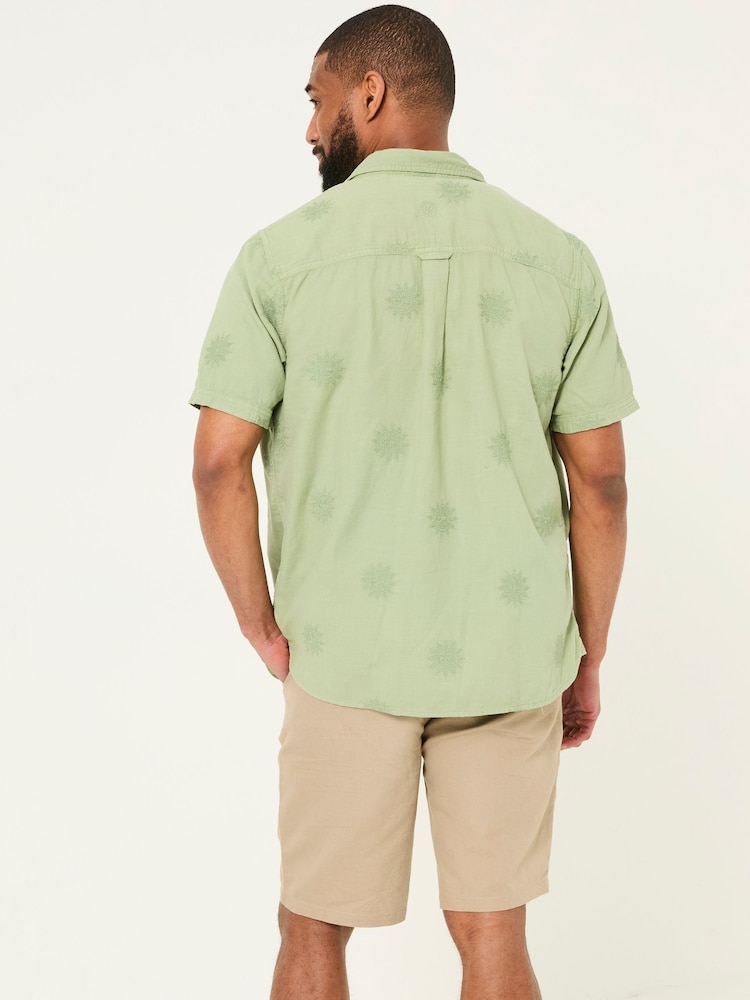 Fat Face Mawes Stone Cotton Linen Chino Shorts