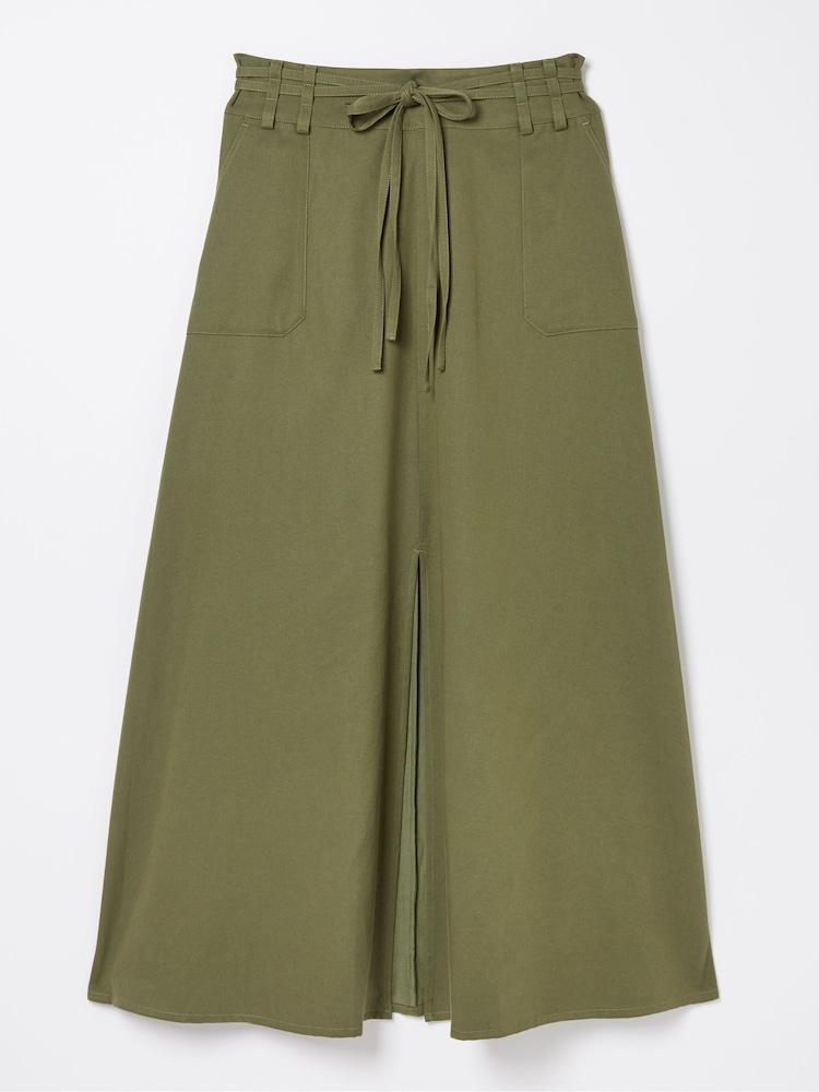 fat face Melanie Green Utility Midi Skirt