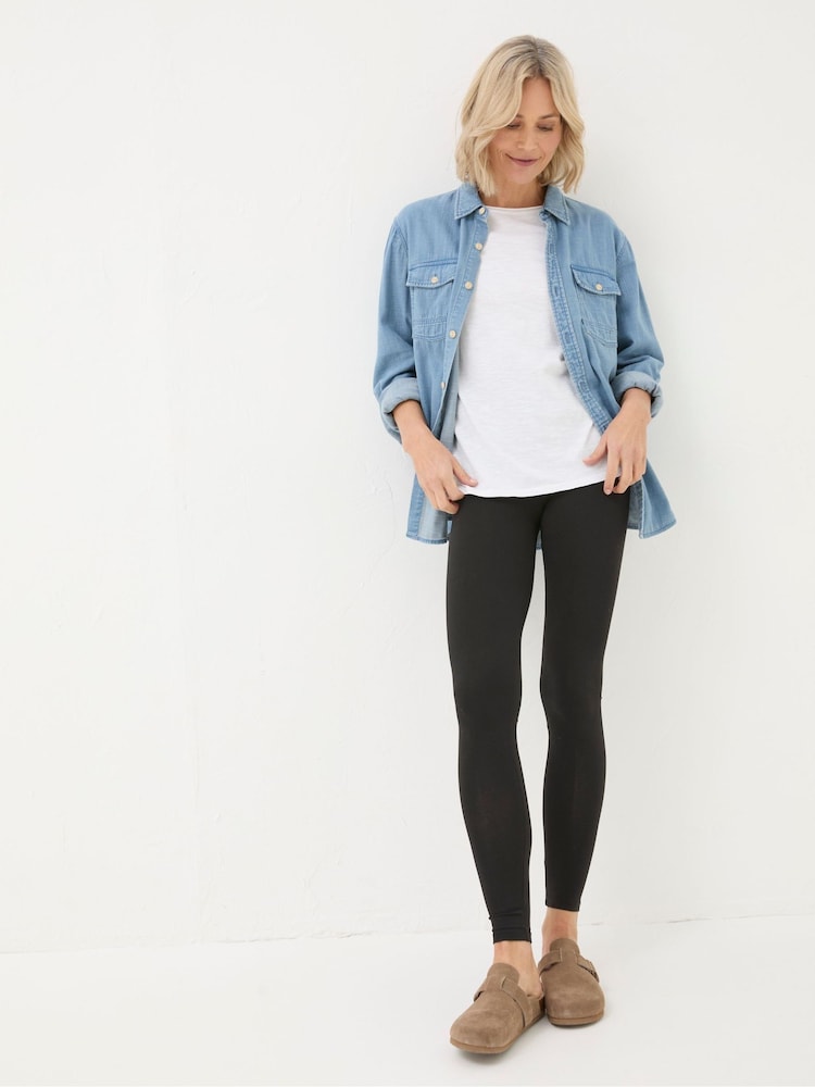 Fat Face Meribel Black Full Length Leggings