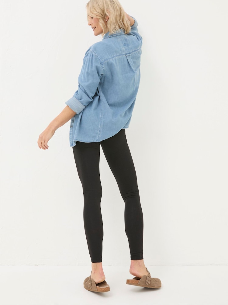 Fat Face Meribel Black Full Length Leggings