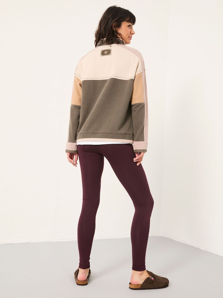 Fat Face Meribel Purple High Rise Legging