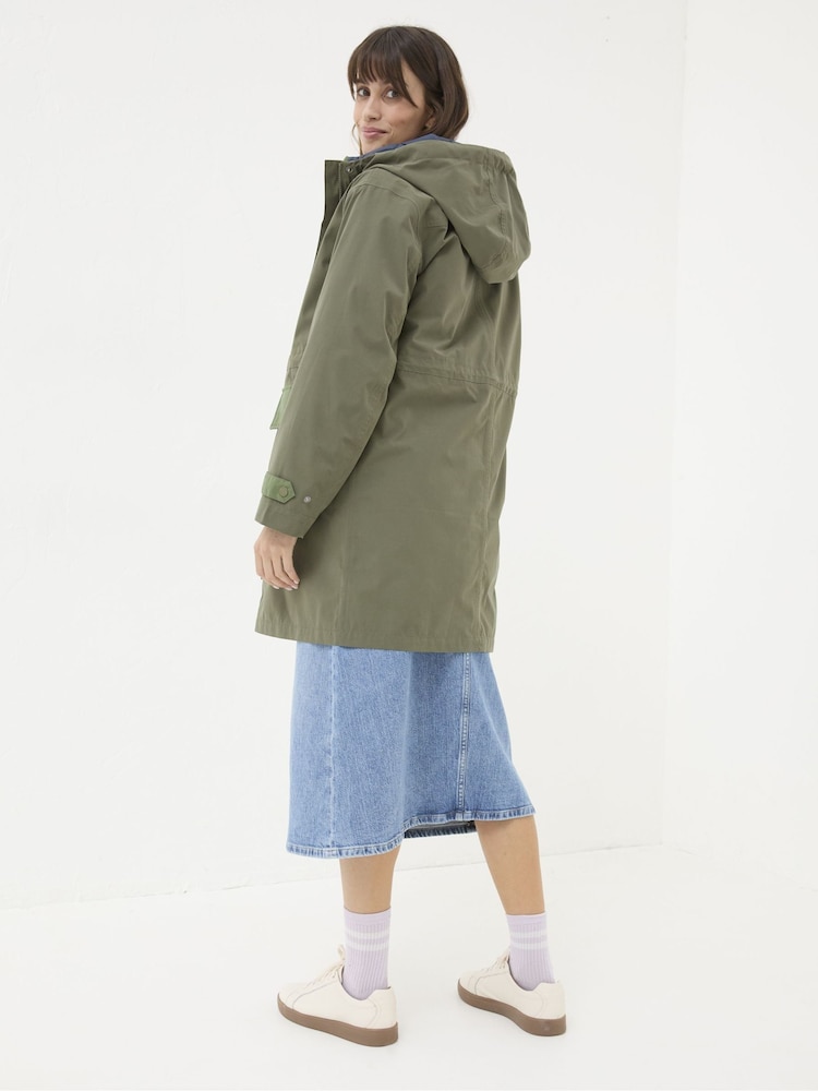 Fat Face Mira Green Multiway Parka