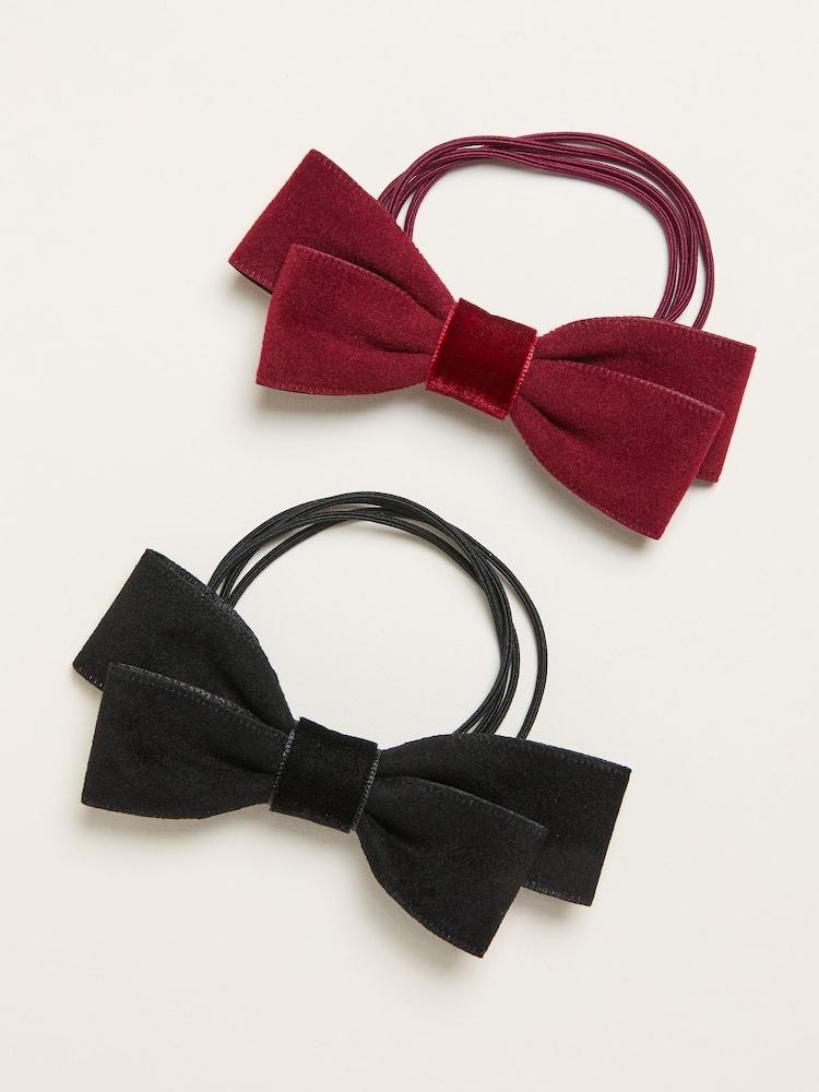 Fat Face Multi 2 Pack Bow Hair Ties